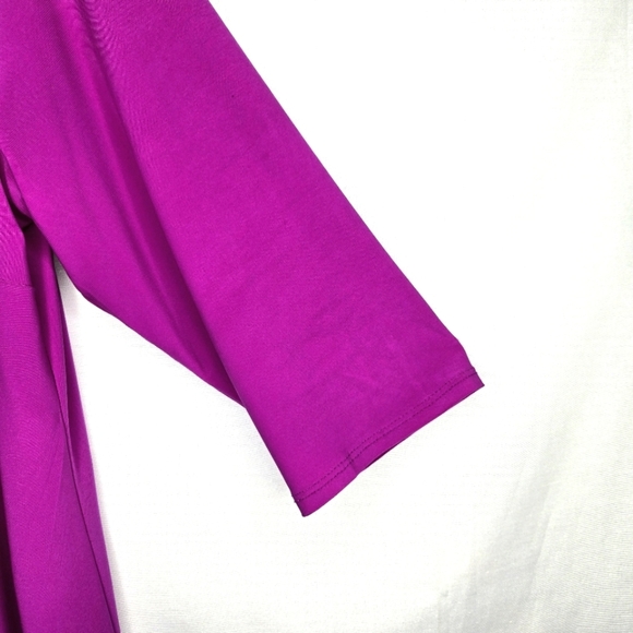 MSK Women Sheath Style Dress. Fuschia 2X - Picture 6 of 11